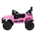 Mazam Ride on Car Electric Jeep Bluetooth Pink - 45-Degree Angle