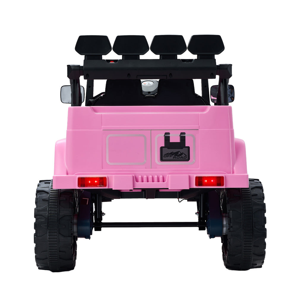 Mazam Ride on Car Electric Jeep Bluetooth Pink