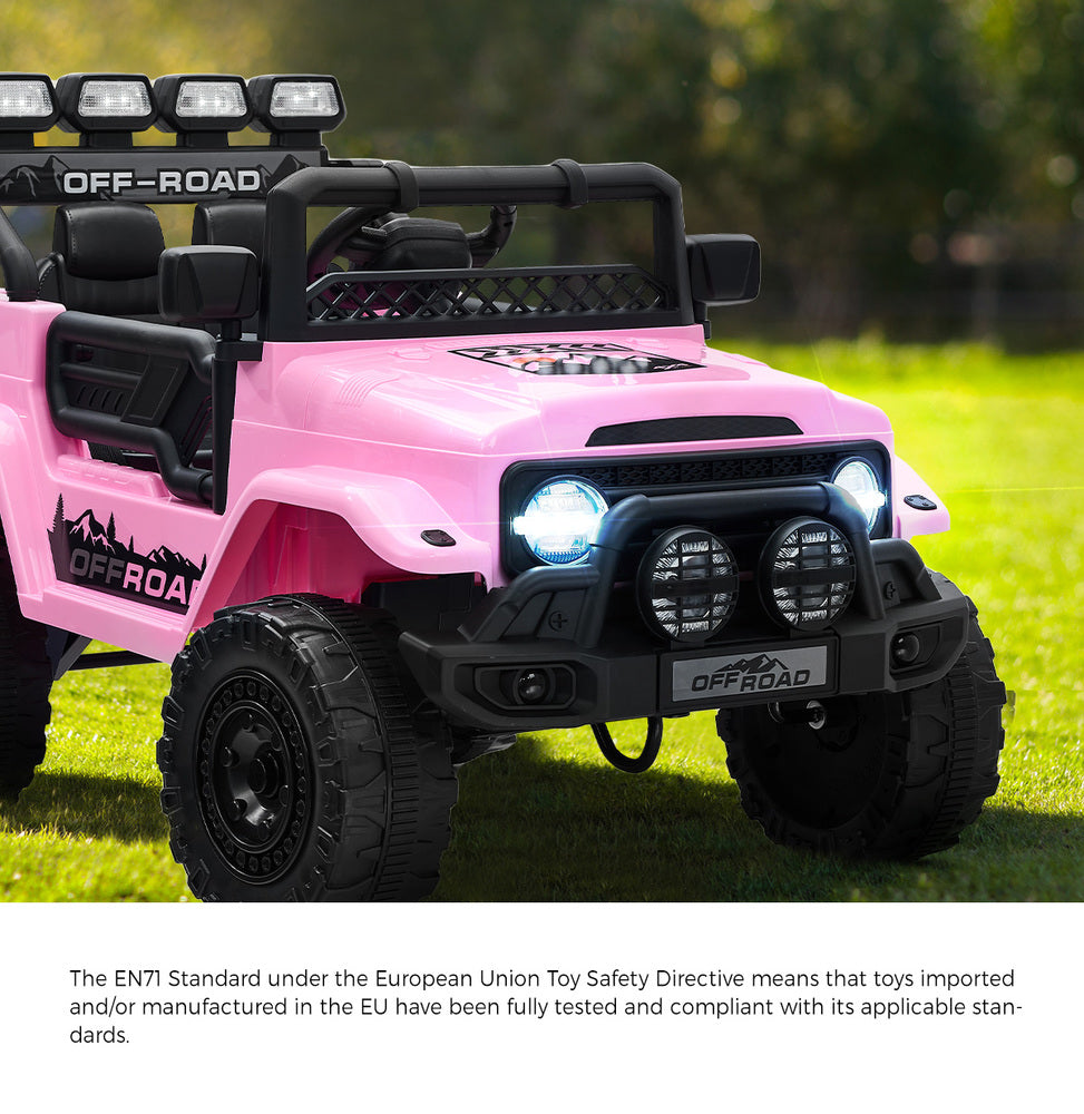 Mazam Ride on Car Electric Jeep Bluetooth Pink