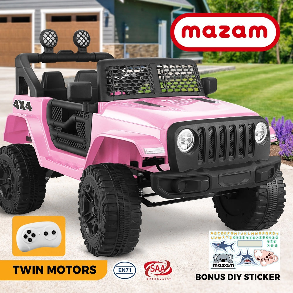 Mazam Kids Ride On Car with Twin Motors and Remote Pink