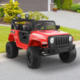 Mazam Kids Ride On Car with Twin Motors and Remote Red - Rear View