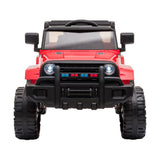 Mazam Ride On Car Remote Electric Jeep Toy MP3 LED 12V Red - 45-Degree Angle