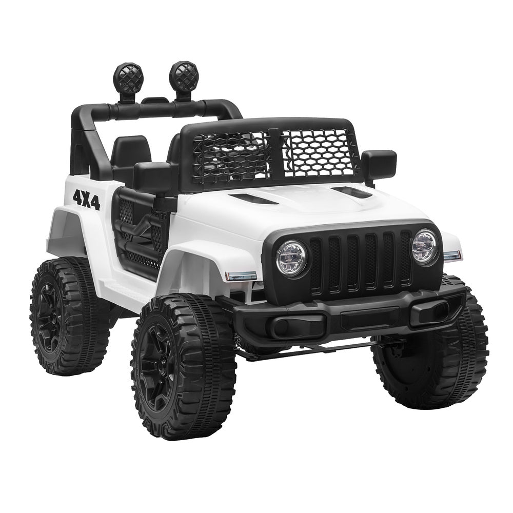 Mazam Kids Ride On Car with Twin Motors and Remote White