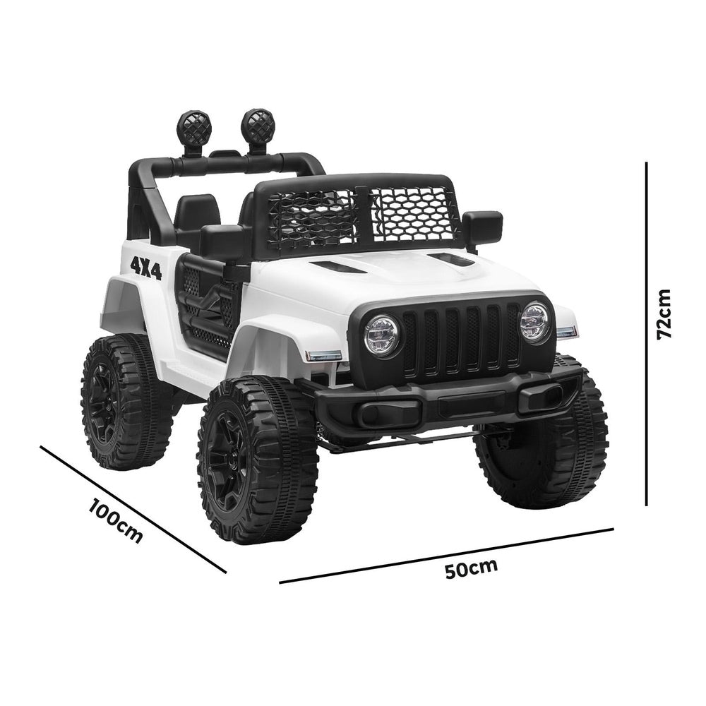 Mazam Kids Ride On Car with Twin Motors and Remote White