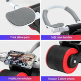 Everfit Ab Roller Automatic Rebound Abdominal Wheel with Knee Pad Home Gym Sport - Rear View