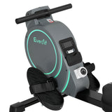 Everfit Rowing Machine 16 Levels Magnetic Rower Gym Home Cardio with APP - Rear View