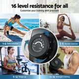 Everfit 16 Level Magnetic Rowing Machine for Home with App Connect Black - Rear View
