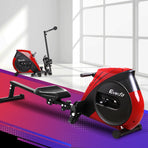Everfit foldable rowing machine with elastic rope resistance and LCD