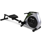 Everfit Rowing Machine Rower Elastic Rope Resistance Fitness Home Cardio Silver - Close-Up Angle