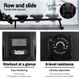 Everfit Rowing Machine Rower Magnetic Resistance Exercise Gym Home Cardio - Low Angle
