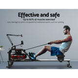 Everfit Rowing Exercise Machine Rower Water Resistance Fitness Gym Home Cardio - Top-Down View