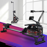 Everfit Rowing Exercise Machine Rower Water Resistance Fitness Gym Home Cardio - Close-Up Angle