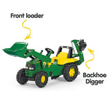 John Deere Rolly Kids Ride On Tractor with Loader & Digger RT811076 - Side View