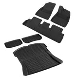 Weisshorn Car Rubber Floor Mats for Tesla Model 3 Trunk Toolbox Cargo Mat Carpet - Side View
