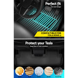 Weisshorn Car Rubber Floor Mats for Tesla Model 3 Trunk Toolbox Cargo Mat Carpet - 45-Degree Angle