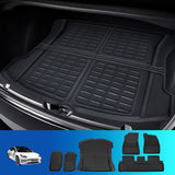 Weisshorn Car Rubber Floor Mats for Tesla Model 3 Trunk Toolbox Cargo Mat Carpet - Close-Up Angle