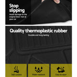 Weisshorn Car Rubber Floor Mats Front And Rear Compatible For Toyota RAV4 2019-2022 - Top-Down View