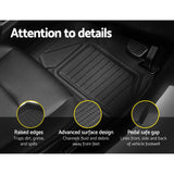 Weisshorn Car Rubber Floor Mats Front And Rear Compatible For Toyota RAV4 2019-2022 - Rear View