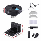 DEVANTI Robot Vacuum and Mop, APP Control 6000Pa LDS Laser 3-in-1 Cleaning - Front View