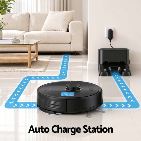 DEVANTI Robot Vacuum and Mop, APP Control 6000Pa LDS Laser 3-in-1 Cleaning, image 6