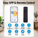 DEVANTI Robot Vacuum and Mop, APP Control 6000Pa LDS Laser 3-in-1 Cleaning - Low Angle