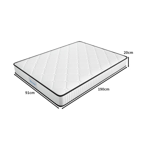 Dreamz Spring Mattress Bed Pocket Tight Single-2006733087517577218