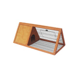 Little Buddies Wooden Triangle Rabbit Animal Hutch - 98cm - Side View