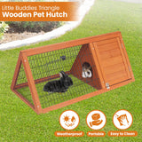 Little Buddies Wooden Triangle Rabbit Animal Hutch - 98cm - Extra Image