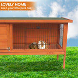 Little Buddies Wooden Pet Rabbit Hutch 2 Sections - Large