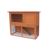 Little Buddies 2-Storey Wooden Pet Rabbit Hutch - Front View