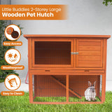 Little Buddies 2-Storey Wooden Pet Rabbit Hutch - Extra Image