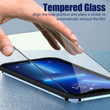 3PCS Tempered Glass for iPhone 15 14 13 12 11 16 Pro Max Mini Screen Protector for iPhone X XS Max XR 7 8 14 15 Plus SE 2020 - 45-Degree Angle
