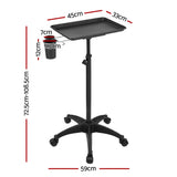 Stylish Embellir Rolling Salon Trolley Cart for Beauty and Hairdressing Storage - Front View