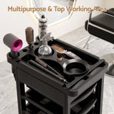 Embellir 6-Tier Salon Trolley Cart on Wheels Barber Mobile Hairdressing Cart - Top-Down View
