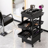 Embellir 6-Tier Salon Trolley Cart on Wheels Barber Mobile Hairdressing Cart - Close-Up Angle