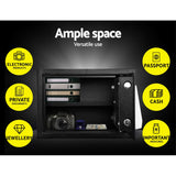 UL-TECH Security Safe Box 16L - Top-Down View