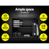 UL-TECH Security Safe Box 20L - Top-Down View