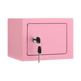 UL-Tech 6.5L Small Safe Box with Key Lock for Cash Mini Home Security Safe Pink - Front View