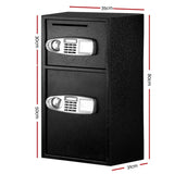 UL-TECH Security Safe Box Double Door - Front View