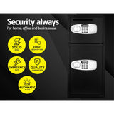 UL-TECH Security Safe Box Double Door - Side View