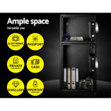 UL-TECH Security Safe Box Double Door - 45-Degree Angle