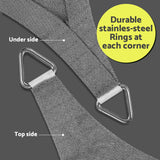 Instahut Sun Shade Sail Shadecloth Canopy Rectangle 280gsm 4x6m - Rear View