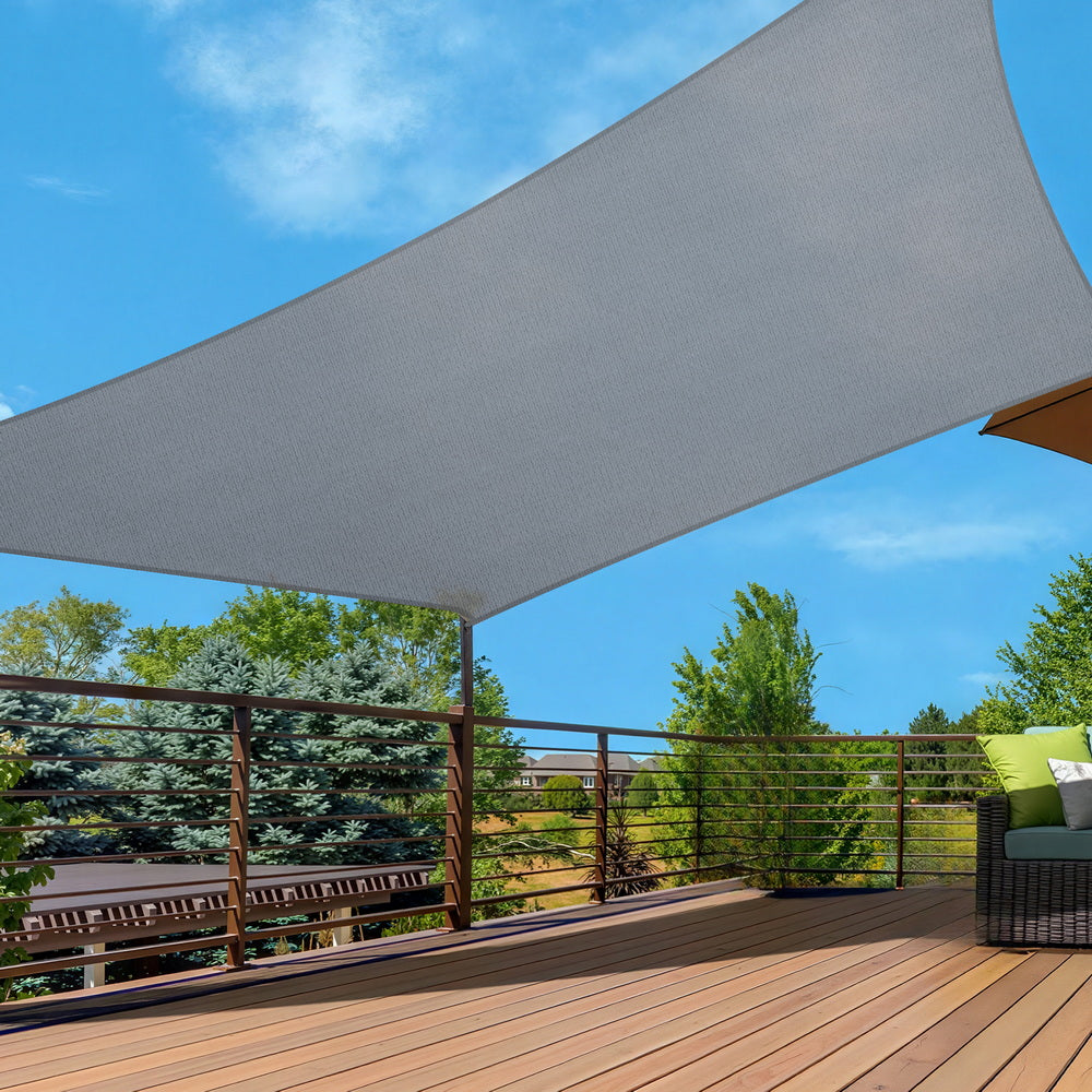 Instahut Sun Shade Sail Shadecloth Canopy Rectangle 280gsm 4x6m