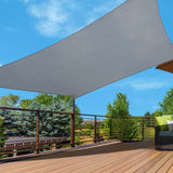 Instahut Sun Shade Sail Shadecloth Canopy Rectangle 280gsm 4x6m - Close-Up Angle