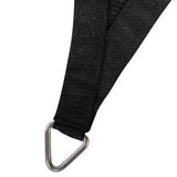 Instahut Shade Sail 3x6m Rectangle 280GSM 98% Black Shade Cloth - Side View
