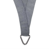 Instahut Shade Sail 4x5m Rectangle 280GSM 98% Grey Shade Cloth - Side View