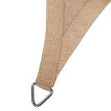 Instahut Shade Sail 6x6m Rectangle 185GSM 95% Sand Shade Cloth - Side View