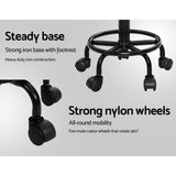 Artiss 2x Salon Stool Swivel Chair Backrest - Rear View
