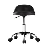Artiss Salon Stool Swivel Chair Backrest Chairs - Side View