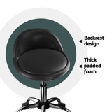 Artiss Salon Stool Swivel Chair Backrest Chairs - 45-Degree Angle